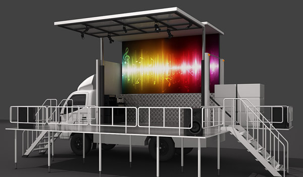 The Configuration and Function Description of Mobile Stage Truck